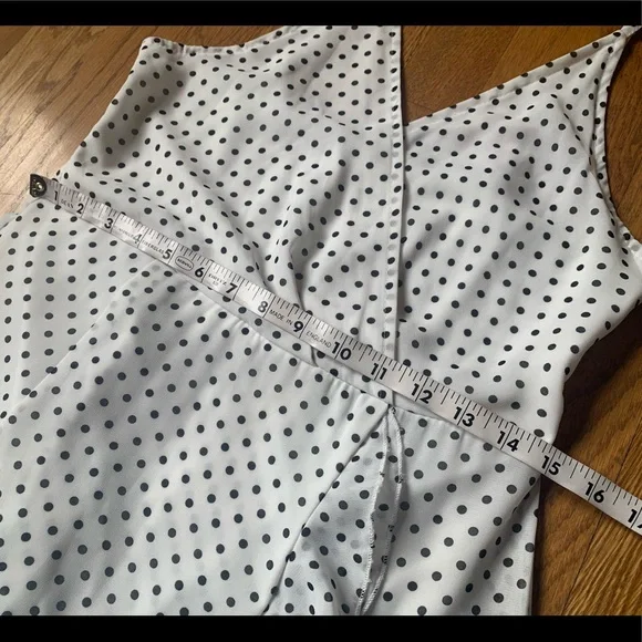 Sold 🎈Polka dot ruffle maxi slip dress size M - Picture 9 of 12